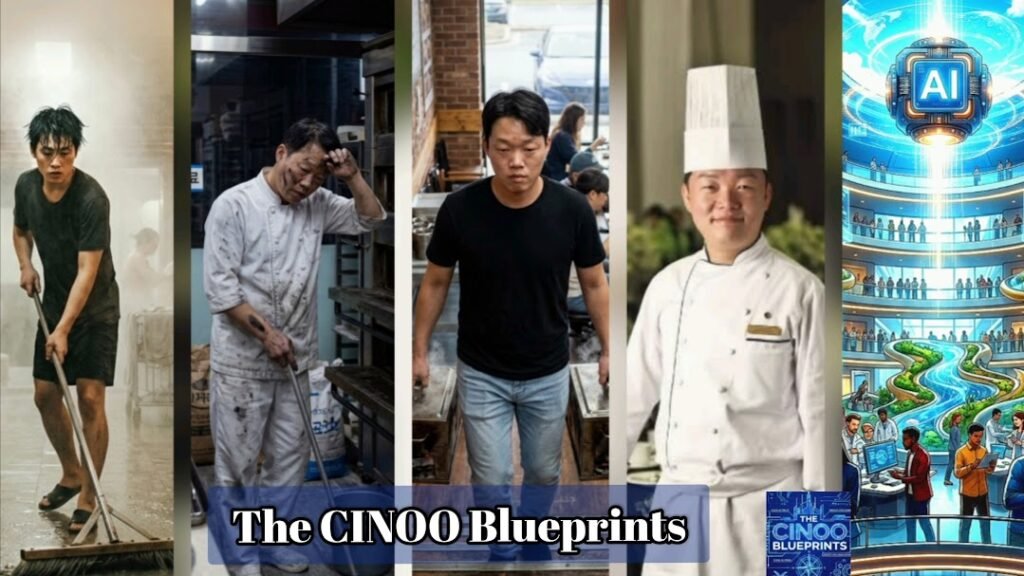 CINOO's five heats: sauna worker, bakery chef, charcoal restaurant, executive chef, and the AI era — The CINOO Blueprints